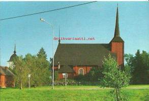 Kristiinankaupunki kirkko  postikortti - kirkkokortti