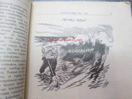 Punanen viesti VIII 1914, kansikuvitus Edvin Lydén