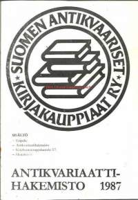 Antikvariaattihakemisto 1987 - huutokauppa, hintatietoja