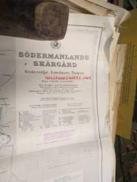 Södertälje-Landsort-Tvären 1932 -merikortti / sjökort / chart