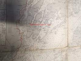 Stockhoms skärgård Dalarö-Landsort 1933 -merikortti / sjökort / chart