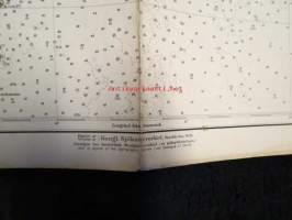 Stockhoms skärgård Saltsjöbaden-Sandhamn-Huvudskär 1936 -merikortti / sjökort / chart