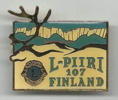 Lions L-piiri 107 Finland - rintamerkki