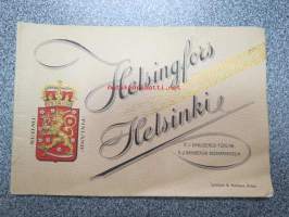 Helsinki Helsingfors -matkamuisto kuva-albumi 1800-luvun loppupuolelta