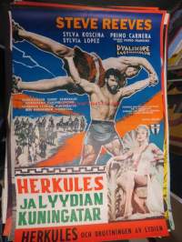 Herkules ja Lyydian kuningatar / Herkules och drottningen av Lyden-elokuvajuliste