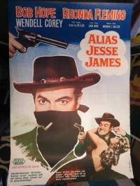 Alias Jesse James, mm. Bob Hope, Rhonda Fleming, Wendelll Corey -elokuvajuliste
