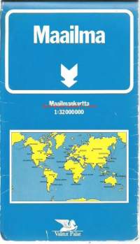 Maailma maailmankartta 1:32 000 000  kartta