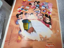 Duck Tales - Ankronikka / Walt Disney /  Panini 1987 sticker album -tarrakirja. Takakannessa reikä. n 15 tarraa liimattu.