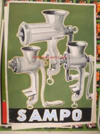 Sampo lihamylly (W. Rosenlew &amp; Co, Porin Konepaja) -mainosjulisteen alkuperäistyö