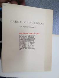 Carl Olof Nordman - En minneskrift, sodassa kuolleen muistoksi kirjoitettu