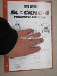 Sisu SL 190/210 CKH 6x4 tekninen erittely -myyntiesite