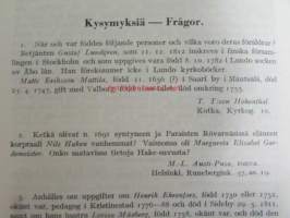 GENOS 1939, Sukutieteellinen aikaikauskirja - Tidskrift för släktforsning