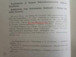 GENOS 1938, Sukutieteellinen aikaikauskirja - Tidskrift för släktforsning