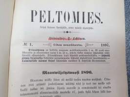 Peltomies 1897-1898, maatalalousaiheinen aikakauslehti -sidottu vuosikerta