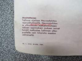 Tallinna - Hyvä neuvo tarpeen, opas + kartta 1981