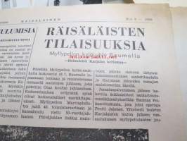 Räisäläläinen 1965 nr 3; Räisäläläinen maailmanmestari matti Haikonen, Rovasti A. Gaurilowia haastateltu, Tiittala eli Olkkola, Lisätietoja Räisälän