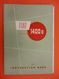 Fiat 1400 B  - Instruction book - 1956