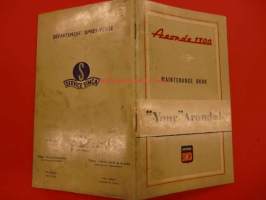 Simca Aronde 1300 - Maintenance book - 1958