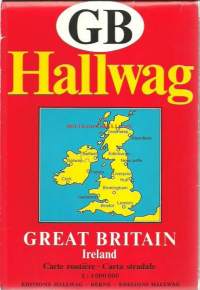 GB Hallwag Great Britain, Ireland 1971 -  kartta