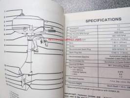 Mercury Outboards 3.3 (side shift) operation and maintenance manual -käyttöohjekirja englanniksi