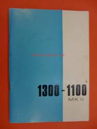 Austin Morris / BMC 1300-1100 MK II - käsikirja - käyttöohjekirja.