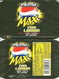 Pepsi Max Cool Lemon 0,5 l - juomaetiketti