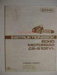 Echo Motorsåg  CS-510 EVL - Instruktionsbok