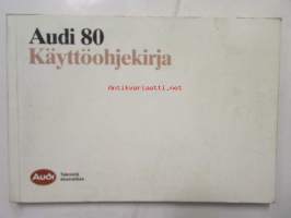 Audi 80 -Käyttöohjekirja 1988