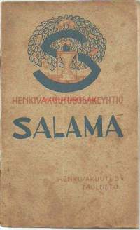 Henkivakuutus Oy Salaman henkivakuutustaulusto 1911