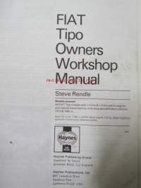 Fiat Tipo  1988 to1991, 1372cc, 1580cc. Owners workshop manual