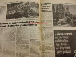 Koneviesti 1975 / 6. 26.3.1975.-sis,mm,Suomen suurin navetta,Jullas Kaarina.Traktorien rekisteröinti 1974.Pienet tiehöylät.Koetusselostuksia.ym