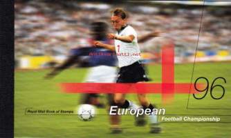 Englanti - Postimerkkivihko: European Football Championship, 1996. DX 18.  Jalkapallon Euroopan mestaruuskisat.
