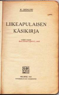 Liikeapulaisen käsikirja, 1923. 2. painos.