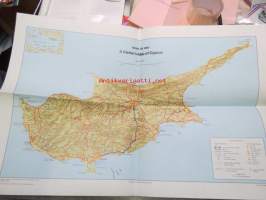 A Visitor´s map of Cyprus -kartta, Kypros