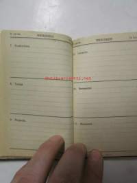 Muistikalenteri 1920 -Almanakka , muistiinpanokirja ja kassakirja