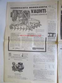 Koneviesti 1963 nr 7 -mm. Ajatteleva traktori, Porsche Diesel ilmajäädytteinen , Englanti koneistaa maatalouttaan, Tutustuimme Ranskalaiseen