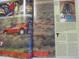 Vauhdin maailma 1994 nr 1 -mm. JJ Lehdon Benettonin ja Mika Häkkisen McLaren testit, Salosen Citroen ZX Rallye Raid - Salosen dyynitykki, Coupe Fiat, Porsche 911