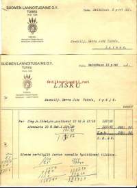 Suomen Lannoituslaitos  Oy ,   1921   - firmalomake 2 kpl