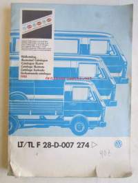 Volkswagen Bildkatalog - Illustraded Catalogue - Catalogue Illustre, Catalogo illustrato, Geilustreerde Catalogus 1988
