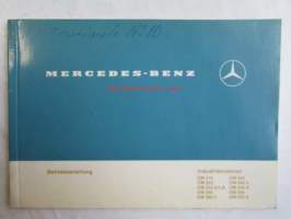 Mercedes-Benz Betriebsanleitung industriemotoren OM 314, 346, 346 h, 346 A, 352, 352 A/LA, 355, 355 A, 360, 360 h. Ausgabe H.