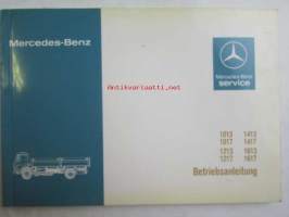Mercedes-Benz Betriebsanleitung 1013, 1017, 1213, 1217, 1413, 14,17, 1613, 1617.