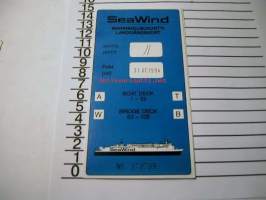 sea wind maihinnousukortti 31.7.1994