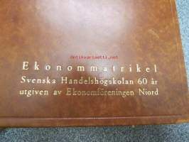 Ekonommatrikel - Svenska Handelhögskolan 60 år - Ekonomföreningen Niord -ekonomimatrikkeli, numeroitu 202 / 250