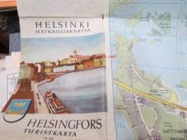 Helsinki matkailijakartta 1958 Turist karta, Tourist map
