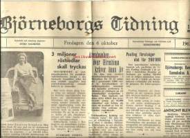 Björneborgs Tidning  6.10.1961 n5 73