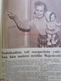 Kotiliesi 1958 nr 9, uusi kenkämuoti, vesiallas puutarhaan omin voimin, Asko Ilmari Tapiovaaran ( Fanett ) pinnatuoli koko sivun mainos