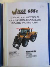 Wille 655c varaosaluettelo, reservdelskatalog, spare parts list, valmistenumerosta 119001 eteenpäin, tillverkningsnummer, production number