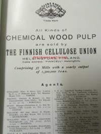 Finnish Timber and Paper Calendar 1937 -kalenteri / vuosikirja
