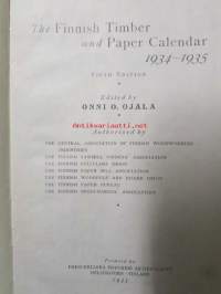 Finnish Timber and Paper Calendar 1934-35 -kalenteri / vuosikirja
