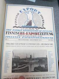 Finnish Export Journal 1921 nr 1 (vuoden ainut ilmestynyt kappale, 1922 nrot 1-4, kaikki ilmestyneet)